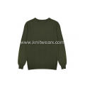 Men's Knitted Pineapple Stitch Cotton Crewneck Pullover